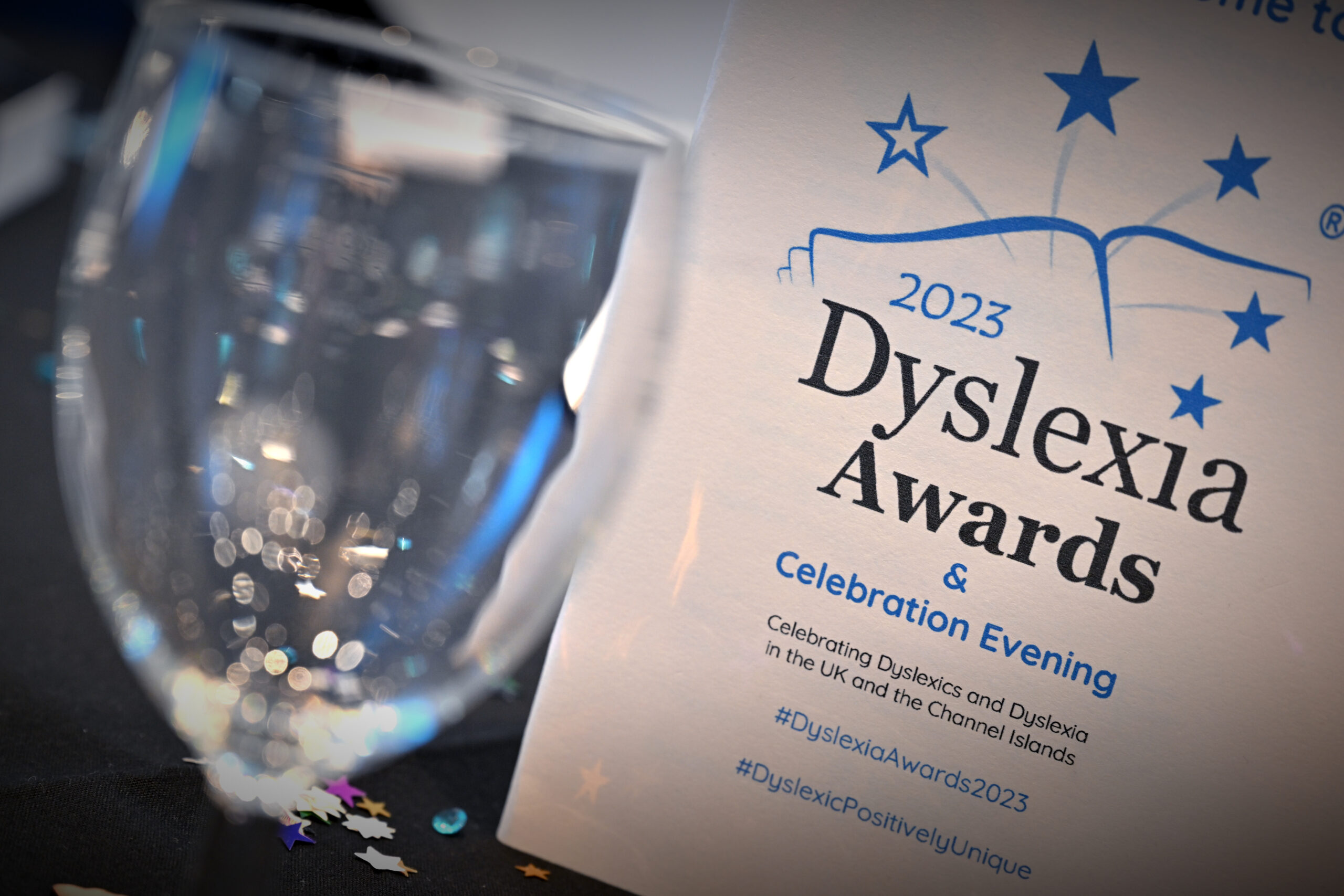 Dyslexia Awards 2023 — winners on stage at the Mercure Hotel, Telford